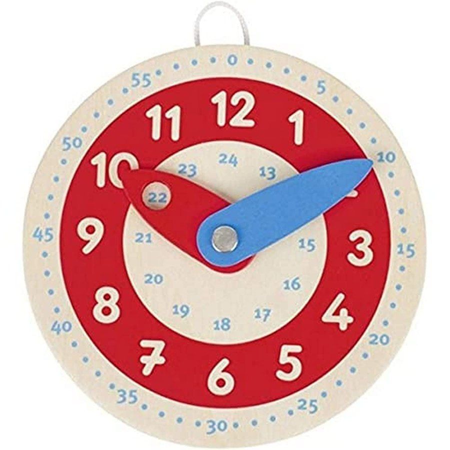 Horloge en bois pour lire l'heure