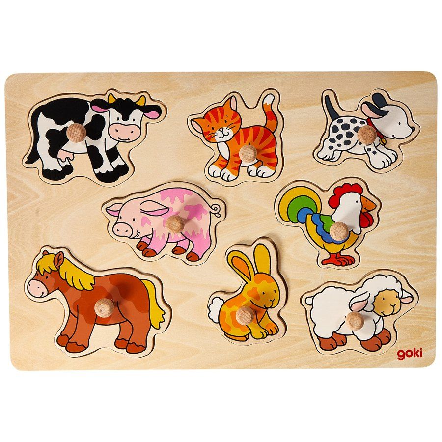 Puzzle à encastrer bébés animaux