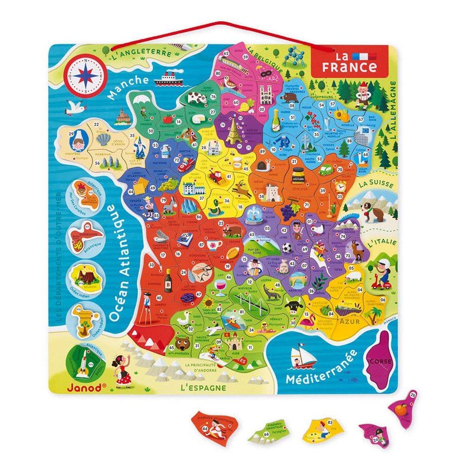 Puzzle magnétique carte de France